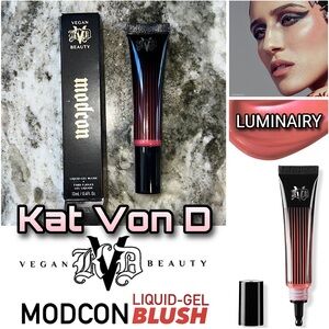NIB - KAT VON D - KVD MODCON Liquid Gel Blush - LUMINAIRY 50